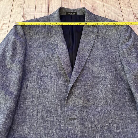 NWOT Calvin Klein Men’s Sports Jacket   Linen/Rayon Two Button Single Breast 44L - Picture 4 of 12